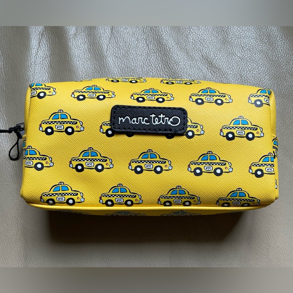 Marc Tetro - Yellow Taxi Print Pouch - NWOT!